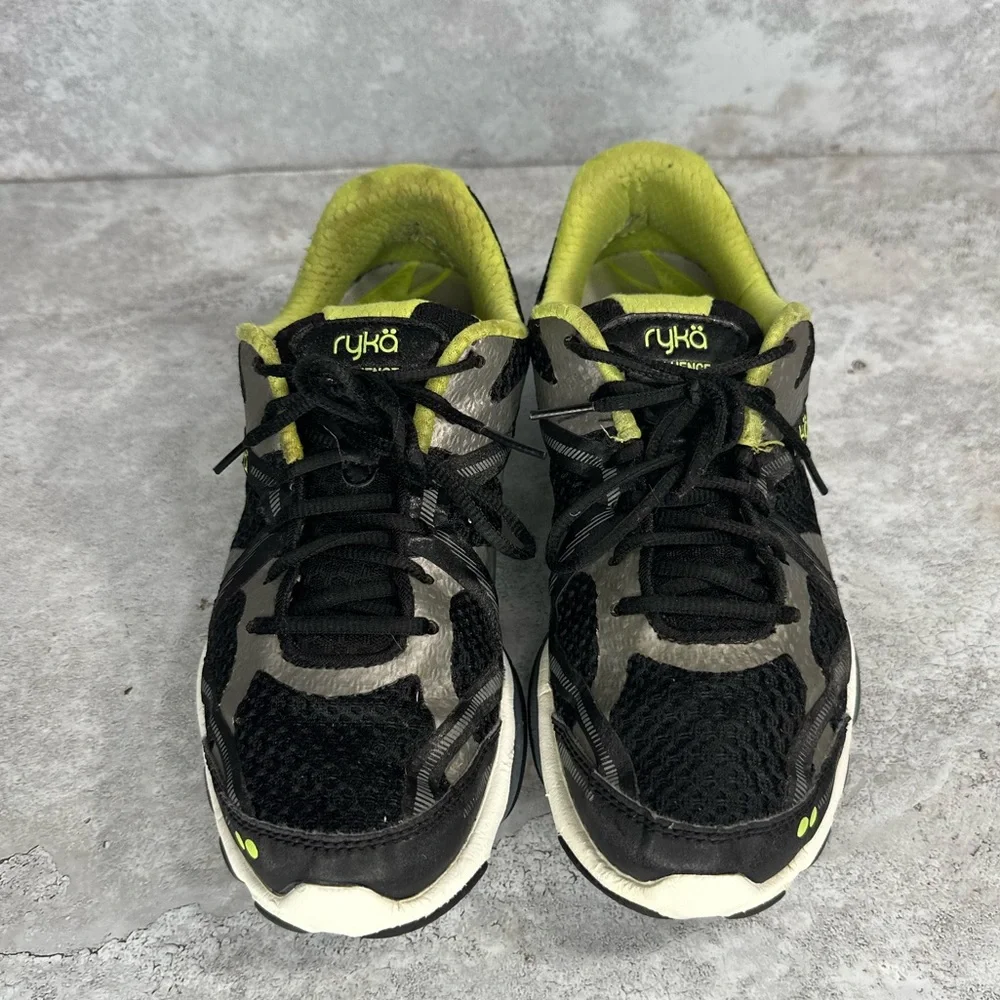Ryka‎ Black and Green Athletic Shoes Woman’s 7.5